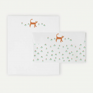 Watercolor Cheetah, letterhead sheets