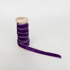Velvet Ribbon, purple, 3/8 inch
