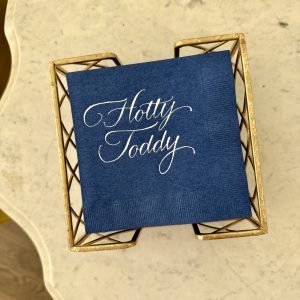 Calligraphy Collegiate Napkins - Hotty Toddy / U of Mississippi